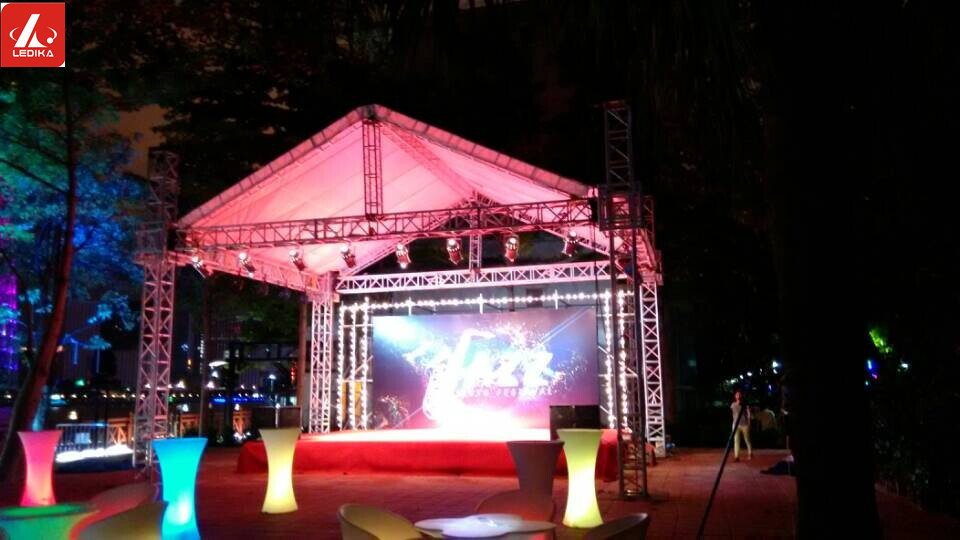 Outdoor Party Show Aluminum Box Truss Silver Black Color
