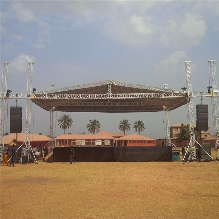 Concert Aluminium Truss With Roof for Outdoor Event Stage Truss
