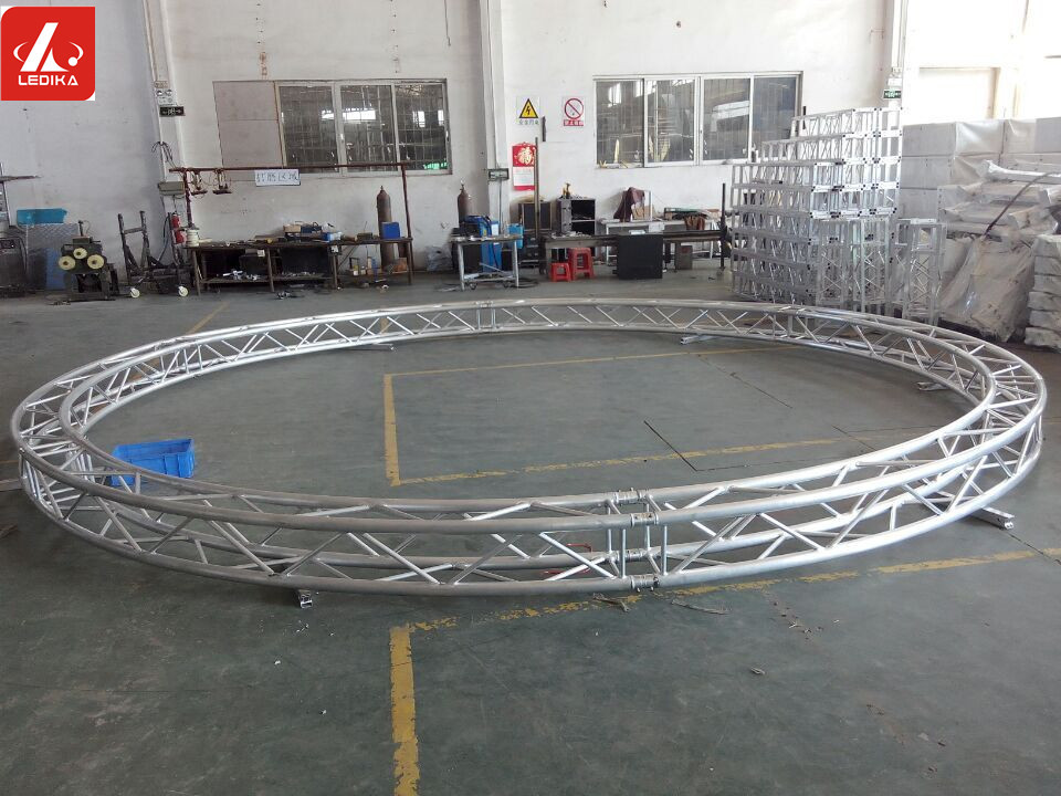Spigot Circular Irregular Shape Aluminium Stage Truss For Indoor / Outdoor Event