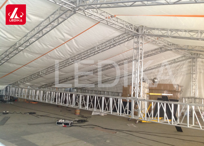 Structural Space Framework Curved Stage Roof Truss For Stage Light Event