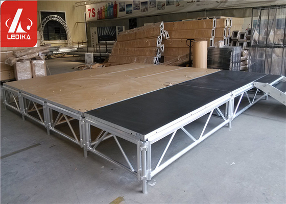 Convenient Assemble Adjustable Leg Stage Platform Strong Structure Height 1.0 - 2.0m