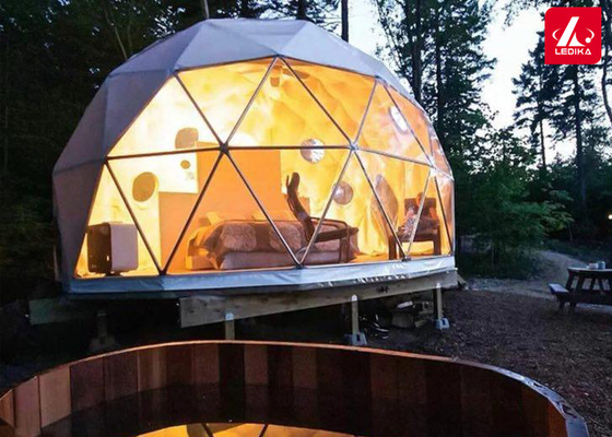 6m Transparent Outdoor Camping Tent Rainproof Geodesic Half Sphere Tent