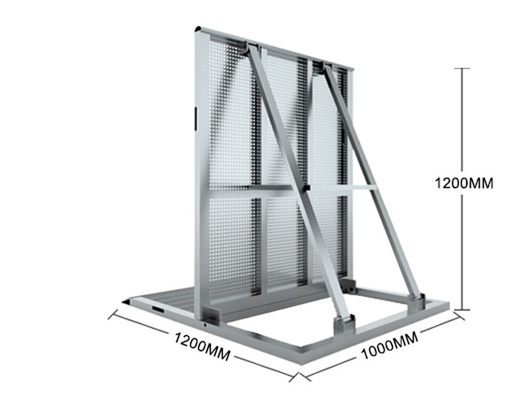 Aluminium Straight Crowd Control Barrier Lightweight Foldable Barricade For Safety