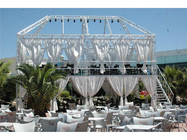 White Aluminum Spigot Truss 50×3 mm For Seaside Holiday Restaurant