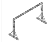 Single Link Aluminum Spigot Truss Goalpost Lighting Stand Protable Display