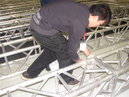 0.5m - 4m Aluminum Square Truss Cross Strengthen Tube For Indoor Booth Constructing
