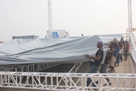 Pyramid Roofing Truss Canopy Aluminium Roof Trusses With Side Wings