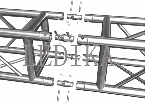 15m Diameter Square Aluminum Spigot Truss With Lighting Decorate