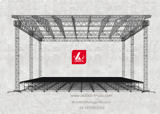 Lightweight Modular Aluminum Stage Platform 18mm Antiskid Plywood