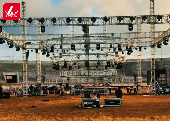 Event Hanging Light Aluminum Square Box Truss Frame System