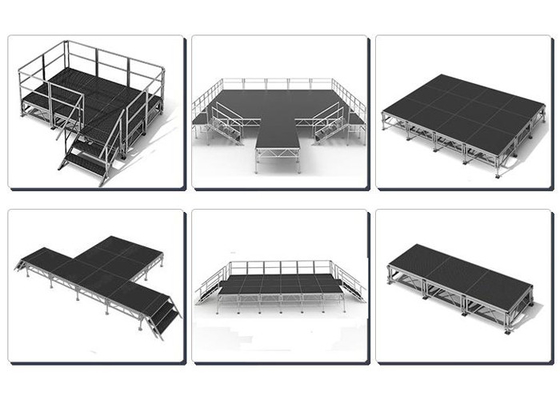 Outdoor Plywood Waterproof Aluminum Stage Platform 1000mm Length