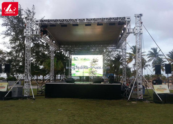 Outdoor Concert Stage Roof Truss System For Display Hang Audio