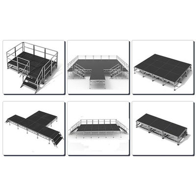 Outdoor Performance Event Aluminum Stage Platform Adjustable Height