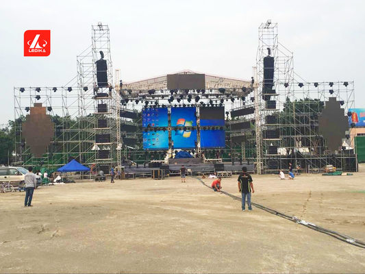 Steel Performance Layer Truss Speaker Line Array Scaffold Truss For Concert