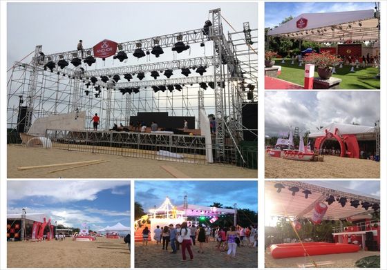 Outdoor Concert Aluminum Stage Roof Truss 6061-T6 Alloy