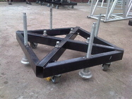 Truss Basement Stage Truss System Lift Steel Base Plate With Wheels / Outrigger