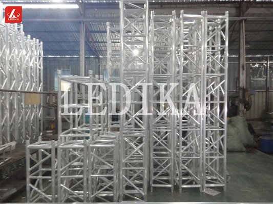 Outdoor Aluminum Tent Truss , Portable Stage Lighting Round Bolt Truss