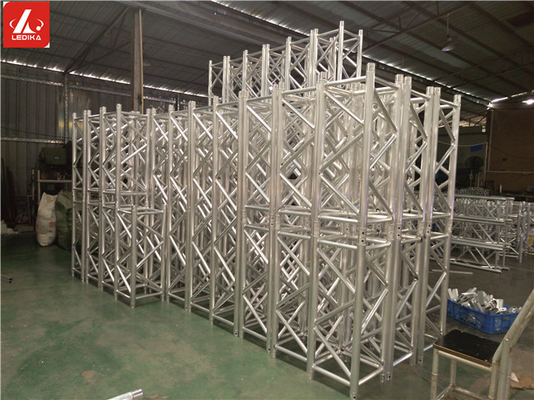 390 x 390 Customized Length Aluminum Spigot Truss Shiny Silver Truss System