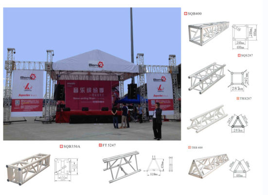 6061 T6 6082 Aluminum Truss System For Event Stage Theater Exhibition