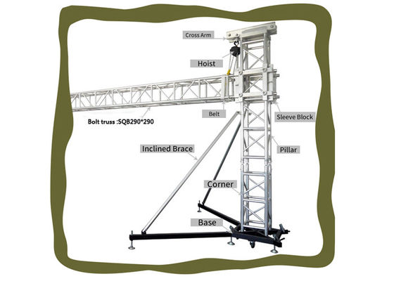 Customizable Aluminum Square Strangle Truss For Outdoor Advertising