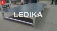 Portative Aluminum Adjustable Stage Platform Show Folding Stage 18mm Black