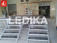 With Stair Disassembly Aluminum Stage Platform Performance Plywood 750kg / M2