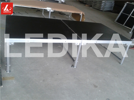 Portable Aluminum Stage Platform 0.2 - 0.8m Height Efficiency Folding Stage