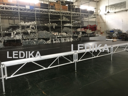 1 - 1.4m Indoor / Outdoor Assemble Aluminum Stage Platform 6082-T6 Material