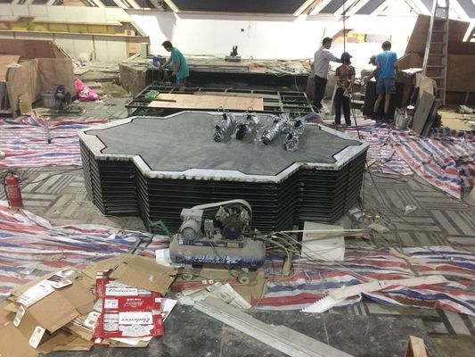 Custom Hydraulic Rotating And Lifting Stage Car Show Exhibition Stage Lifting