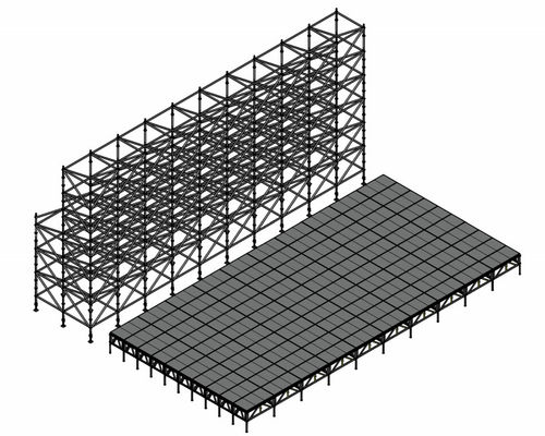 Portable Mobile Scaffolding System Layher Truss Tower For Building