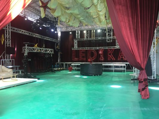 Customized Aluminum Bolt Light Truss Rotating And Lifting Circle Truss