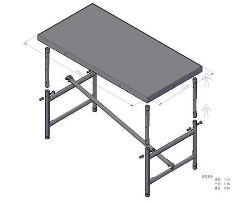 Adjustable Height Aluminum Stage Platform Durable For Safe Performances