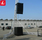 Single DJ Speaker Truss / Speaker Stands 12M Height Aluminum Spigot Truss