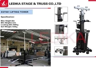 Heavy Duty Clamp 2 - 6 M Lift Tower Crank Stand Truss Elevator Tower With Wheels