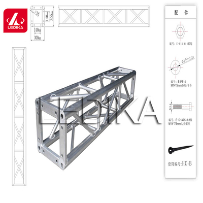 Light Weight Square Tube Trusses With Event Tent / Aluminum Lighting Truss