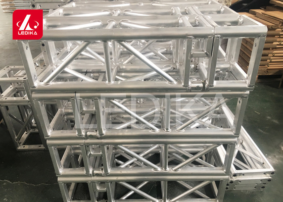 Bridge Uplighting Aluminum Square Truss Tower Pillars / Square Tubing Trusses