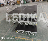 Folding Aluminum Stage Platform Collapsible Convenient 200mm - 800mm Height