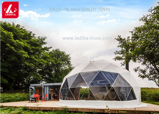 Outdoor Camping Rainproof Geodesic Half Sphere Tent For Exhibition