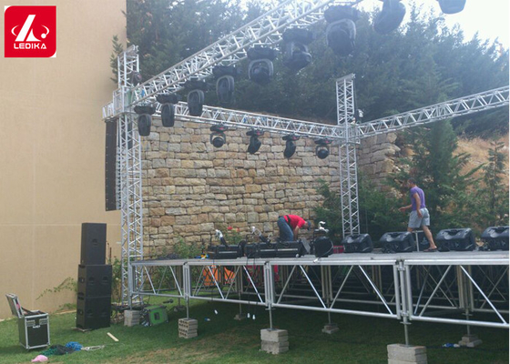 750kg Loading 4*8ft Aluminum Stage Platform For Hotels