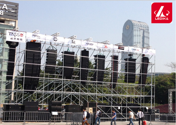 Galvanized Iron Steel Layher Truss For Audio Light Screen 200kg Loading