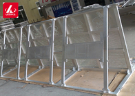 Stage Aluminum Crowd Control Barrier Heavy Duty Interlocking Coated
