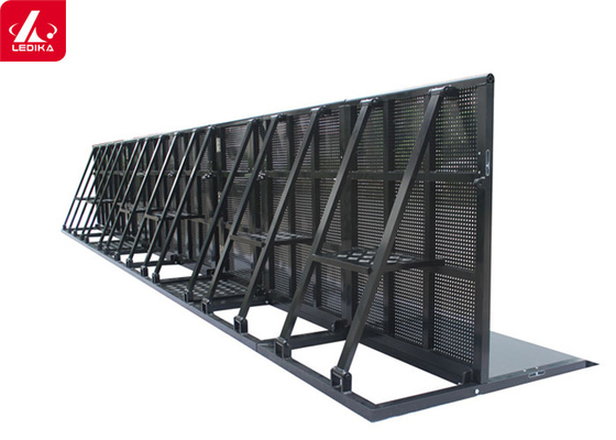 Stage Aluminum Crowd Control Barrier Heavy Duty Interlocking Coated