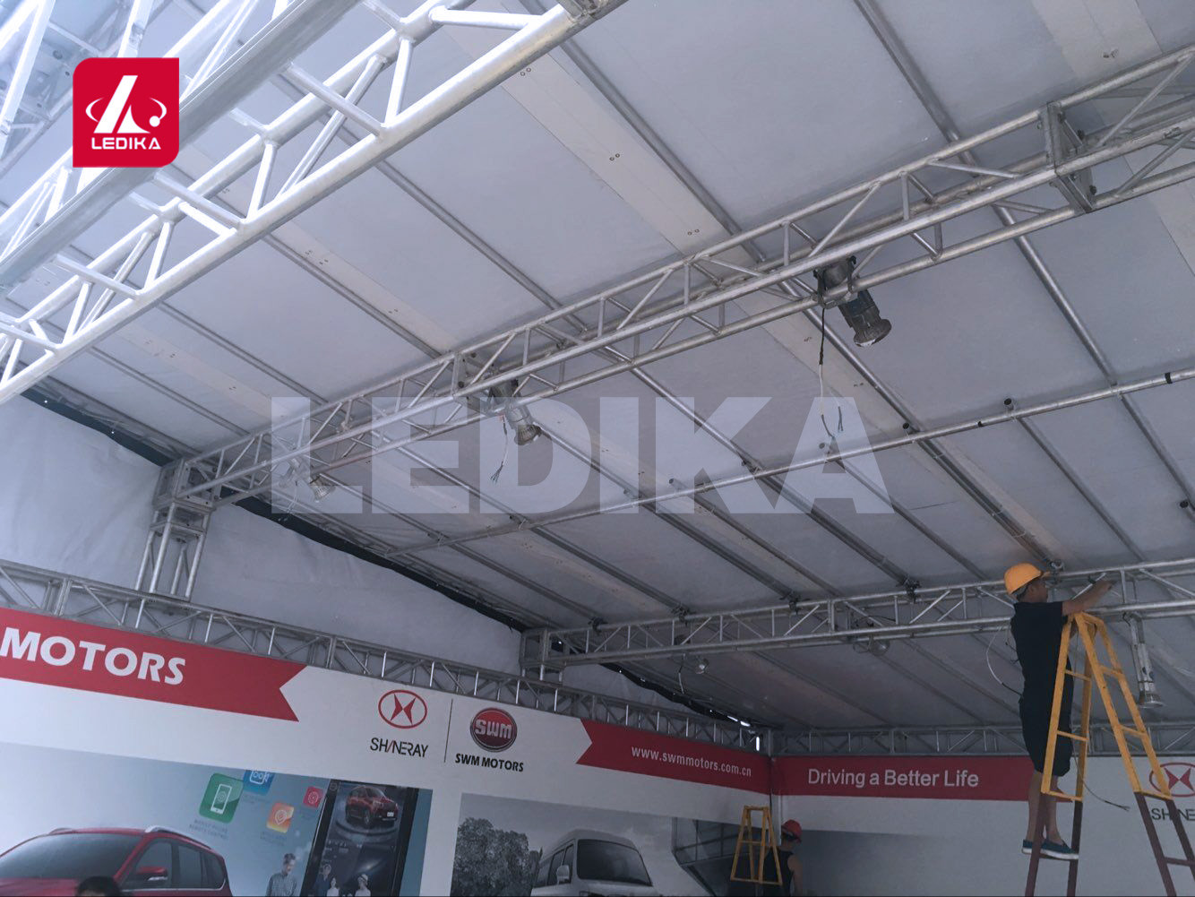 Durable Strengthen Box Truss System Aluminium Stage Truss For Commodity ...