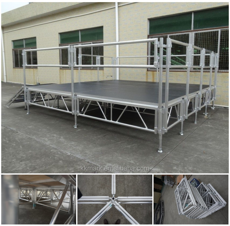 Aluminum Roof Truss System With Stage For Concert Portable Stage ...