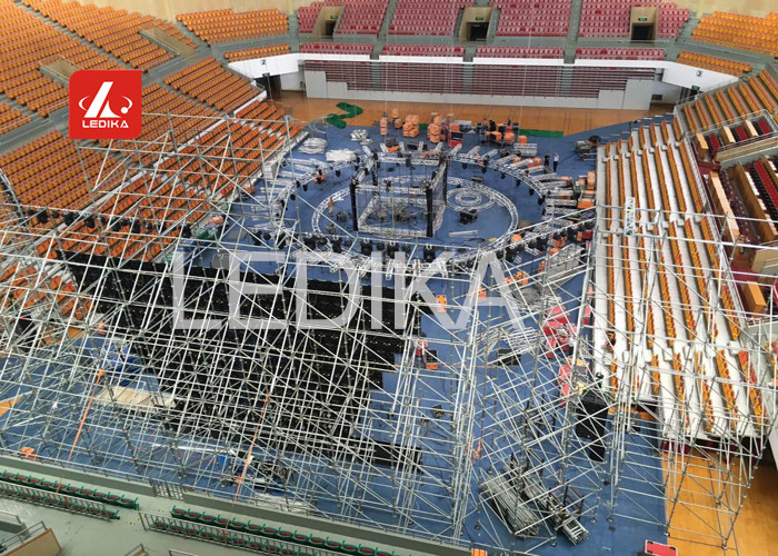 Customized Ceiling Lighting Truss System Aluminum Circle Truss For