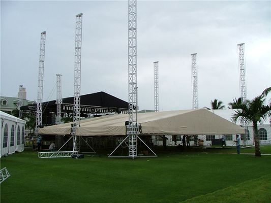 Retractable Aluminum Global Stage Roof Truss System / Lighting Truss Lift Global Trussing