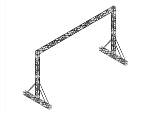 Single Link Aluminum Spigot Truss Goalpost Lighting Stand Protable Display