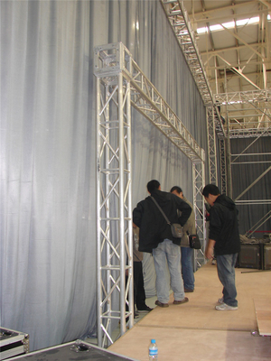Indoor Aluminum Square Truss Goal Post Hanging Led Screen 12m - 30m Max Span