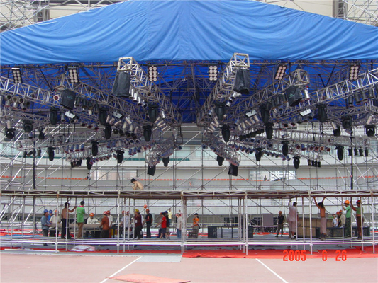 International Custom Stage Roof Truss Easy Install Aluminum Light Stand Widely Exhibition Show