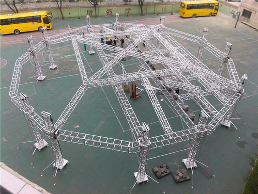 6082 T6 Aluminum Truss Square 22m / 80 Feet Bolt Truss System For School Stage